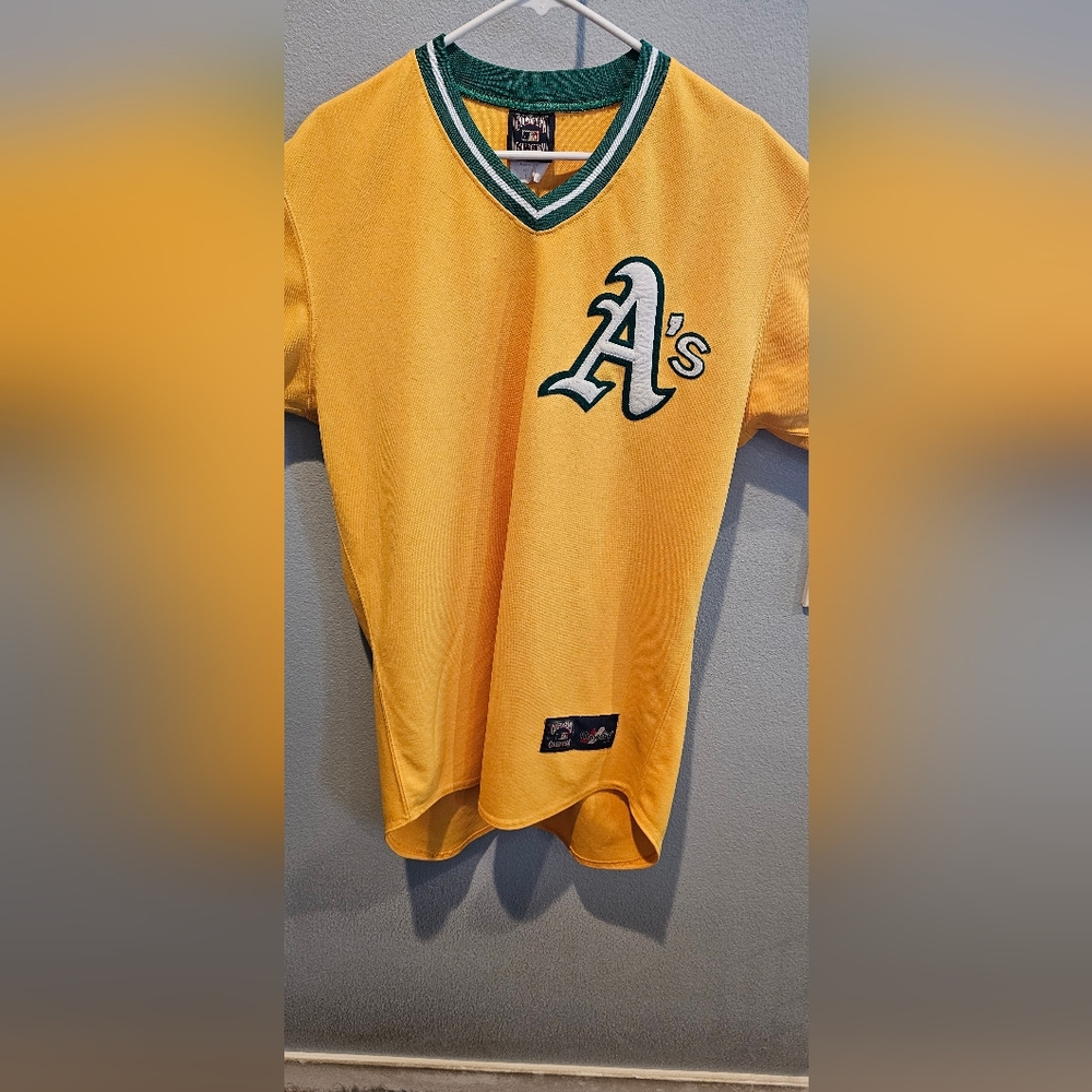 Athletics (A's) MLB V-Neck Jersey Adult Large